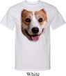 Mens Corgi Shirt Big Corgi Face Tall Tee T-Shirt