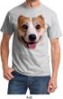 Mens Corgi Shirt Big Corgi Face Tee T-Shirt