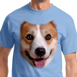 Mens Corgi Shirt Big Corgi Face Tee T-Shirt Mens Corgi Shirt Big Corgi Face Tee T-Shirt