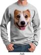Mens Corgi Sweatshirt Big Corgi Face Sweat Shirt