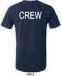 Mens Crew Back Print Tri Blend Shirt