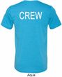 Mens Crew Back Print Tri Blend Shirt
