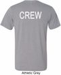 Mens Crew Back Print Tri Blend Shirt