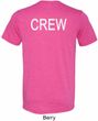 Mens Crew Back Print Tri Blend Shirt
