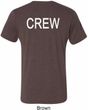 Mens Crew Back Print Tri Blend Shirt