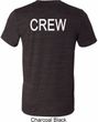 Mens Crew Back Print Tri Blend Shirt