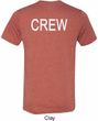 Mens Crew Back Print Tri Blend Shirt