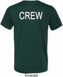 Mens Crew Back Print Tri Blend Shirt