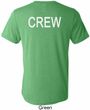 Mens Crew Back Print Tri Blend Shirt