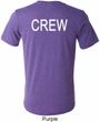 Mens Crew Back Print Tri Blend Shirt