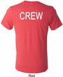 Mens Crew Back Print Tri Blend Shirt