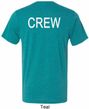 Mens Crew Back Print Tri Blend Shirt