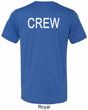Mens Crew Back Print Tri Blend Shirt