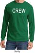 Mens Crew Long Sleeve Shirt