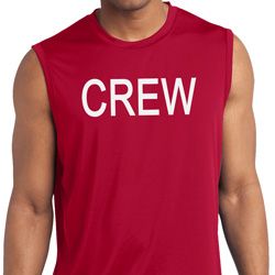 Mens Crew Moisture Wicking Sleeveless Shirt