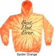 Mens Dad Hoodie Best Dad Ever Black Print Tie Dye Hoody