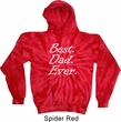 Mens Dad Hoodie Best Dad Ever White Print Tie Dye Hoody