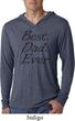 Mens Dad Shirt Best Dad Ever Black Print Lightweight Hoodie T-Shirt