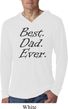 Mens Dad Shirt Best Dad Ever Black Print Lightweight Hoodie T-Shirt