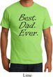Mens Dad Shirt Best Dad Ever Black Print Organic Tee T-Shirt