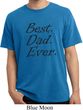 Mens Dad Shirt Best Dad Ever Black Print Pigment Dyed Tee T-Shirt