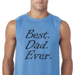 Mens Dad Shirt Best Dad Ever Black Print Sleeveless Tee T-Shirt Mens Dad Shirt Best Dad Ever Black Print Sleeveless Tee T-Shirt