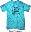 Mens Dad Shirt Best Dad Ever Black Print Spider Tie Dye Tee T-shirt