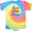 Mens Dad Shirt Best Dad Ever Black Print Tie Dye Tee T-shirt