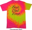 Mens Dad Shirt Best Dad Ever Black Print Tie Dye Tee T-shirt