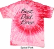 Mens Dad Shirt Best Dad Ever Black Print Tie Dye Tee T-shirt