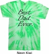 Mens Dad Shirt Best Dad Ever Black Print Twist Tie Dye Tee T-shirt