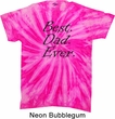 Mens Dad Shirt Best Dad Ever Black Print Twist Tie Dye Tee T-shirt