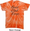 Mens Dad Shirt Best Dad Ever Black Print Twist Tie Dye Tee T-shirt