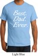 Mens Dad Shirt Best Dad Ever White Print Organic Tee T-Shirt