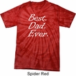 Mens Dad Shirt Best Dad Ever White Print Spider Tie Dye Tee T-shirt