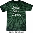 Mens Dad Shirt Best Dad Ever White Print Spider Tie Dye Tee T-shirt