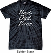 Mens Dad Shirt Best Dad Ever White Print Spider Tie Dye Tee T-shirt