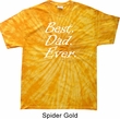Mens Dad Shirt Best Dad Ever White Print Spider Tie Dye Tee T-shirt