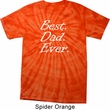 Mens Dad Shirt Best Dad Ever White Print Spider Tie Dye Tee T-shirt