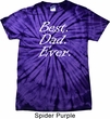 Mens Dad Shirt Best Dad Ever White Print Spider Tie Dye Tee T-shirt