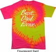 Mens Dad Shirt Best Dad Ever White Print Tie Dye Tee T-shirt
