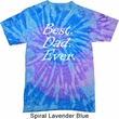 Mens Dad Shirt Best Dad Ever White Print Tie Dye Tee T-shirt