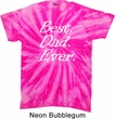 Mens Dad Shirt Best Dad Ever White Print Twist Tie Dye Tee T-shirt