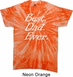 Mens Dad Shirt Best Dad Ever White Print Twist Tie Dye Tee T-shirt
