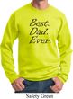 Mens Dad Sweatshirt Best Dad Ever Black Print Sweat Shirt