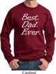 Mens Dad Sweatshirt Best Dad Ever White Print Sweat Shirt