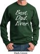 Mens Dad Sweatshirt Best Dad Ever White Print Sweat Shirt