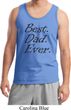 Mens Dad Tanktop Best Dad Ever Black Print Tank Top