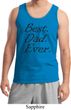 Mens Dad Tanktop Best Dad Ever Black Print Tank Top