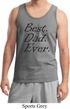 Mens Dad Tanktop Best Dad Ever Black Print Tank Top